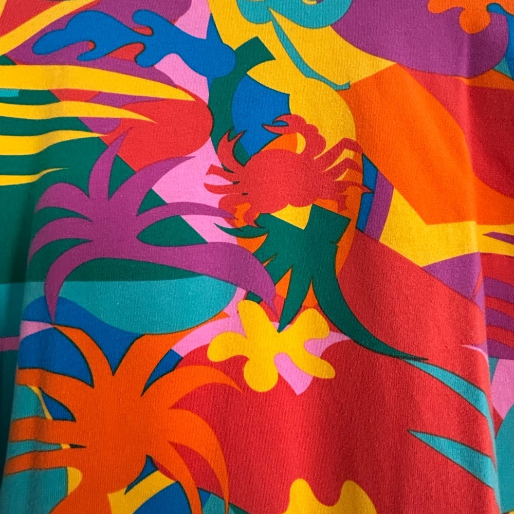 Nooworks Colorful Tropical Print Top - Picture 2 of 4